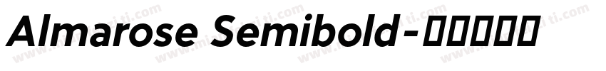 Almarose Semibold字体转换